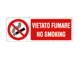 CARTELLO DIVIETO VIETATO FUMARE NO SMOKING
