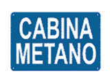 CARTELLO INFORMATIVO CABINA METANO